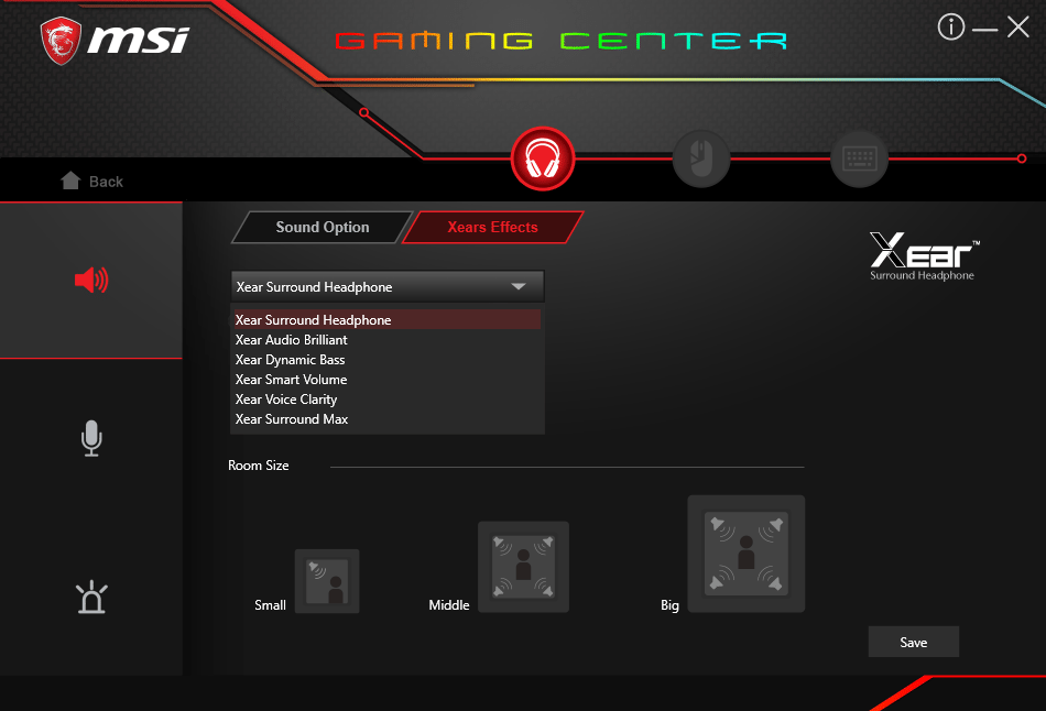 MSI Gaming Center