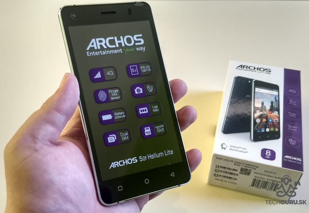 Archos 50f Helium Lite unboxing