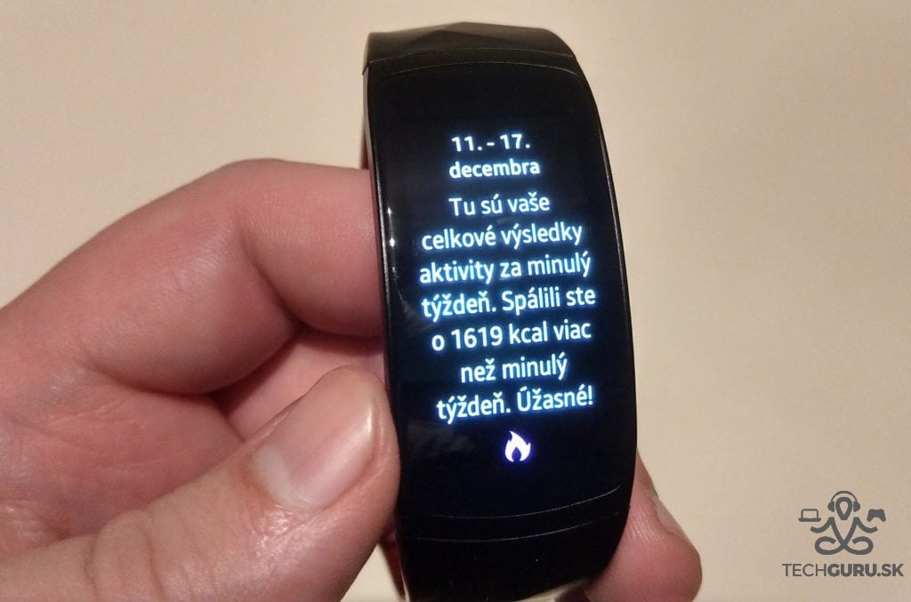 Samsung Gear Fit 2 Pro kalórie