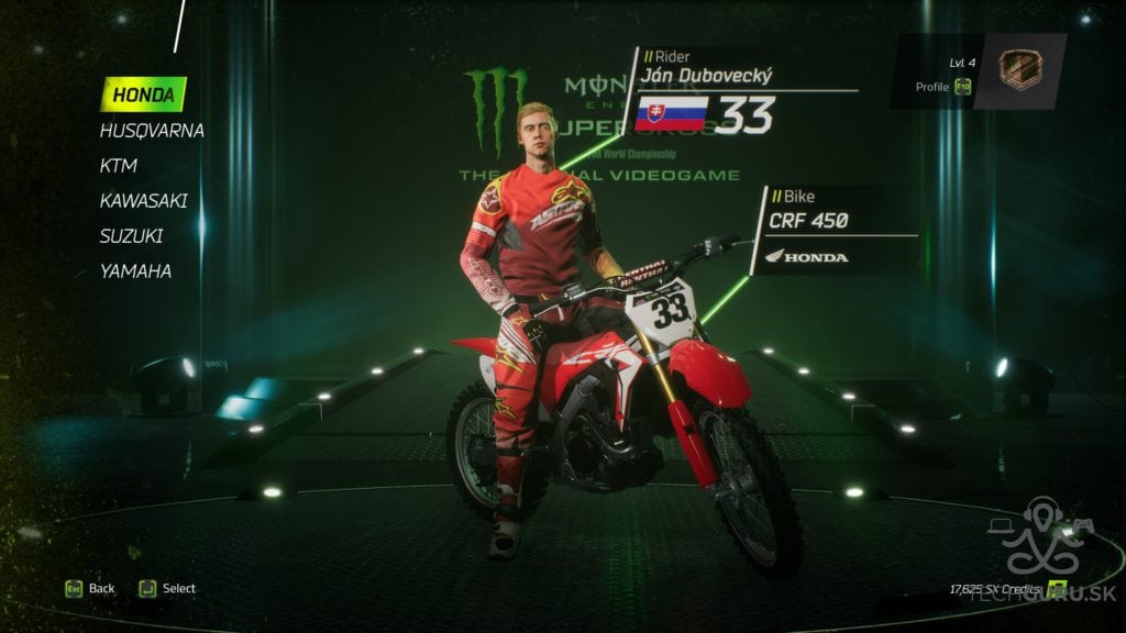 Monster Energy Supercross recenzia - postava