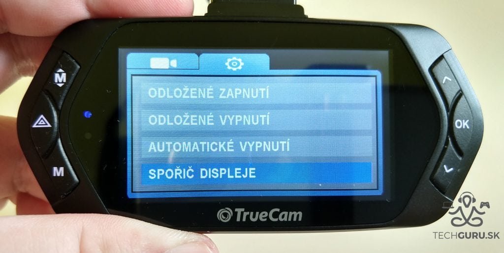TrueCam A7s odložené vypnutie