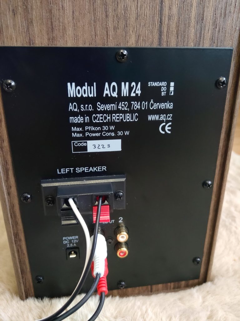 AQ M24 BT recenzia zapojenie