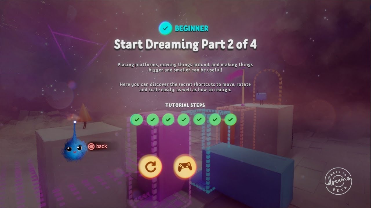 Dreams Sony PS4 Start Dreaming