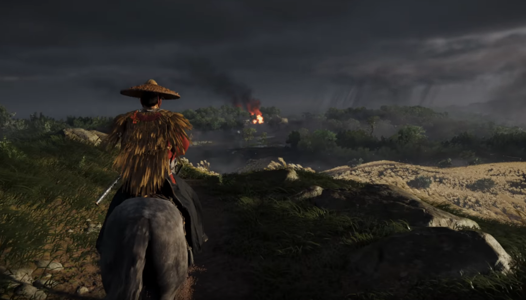 Záber z gameplay Ghost of Tsushima
