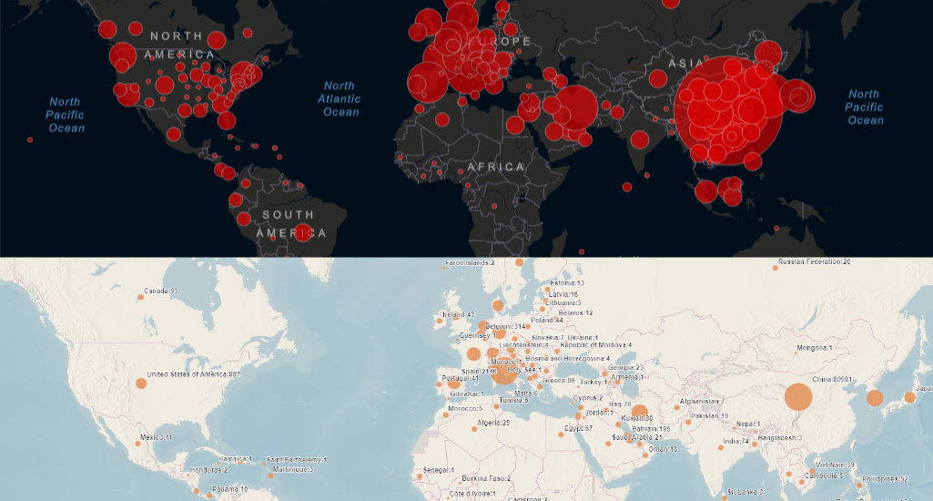 KoronavÃ­rus na interaktÃ­vnych mapÃ¡ch online