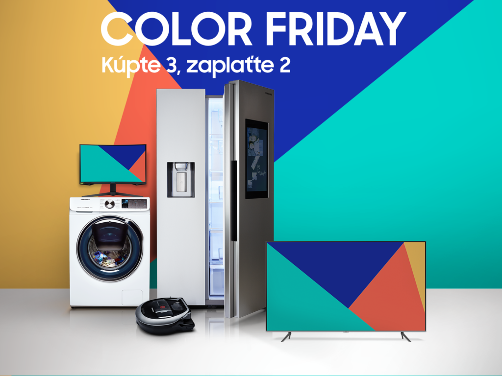 Samsung Color Friday: kupte 3 produkty, zaplaťte 2