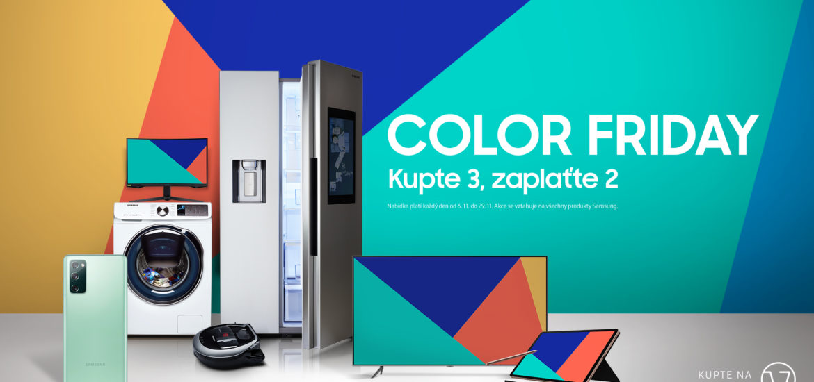 Samsung Color Friday: kupte 3 produkty, zaplaÅ¥te 2