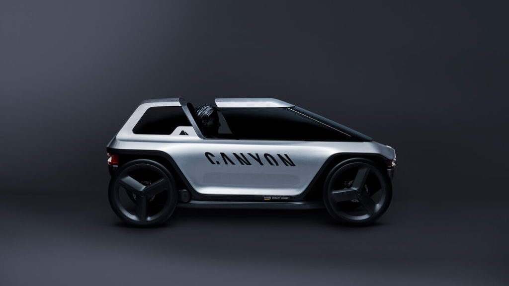 Canyon elektromobil - štvorkolesový bicykel aj do dažďa
