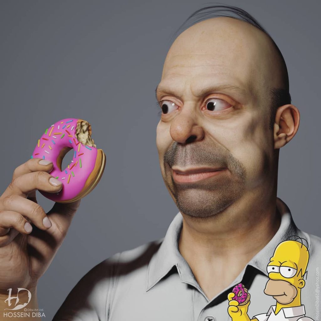 Simpsonovci ožili vďaka nadaniu Hosseina Dibu