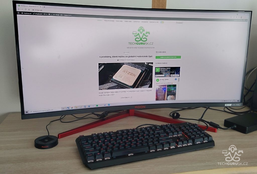 200 Hz herný monitor Agon AG353UCG recenzia