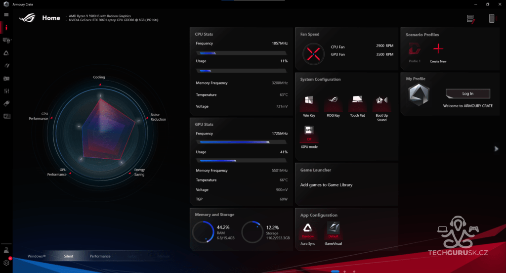 ROG Zephyrus G14 Armoury Crate