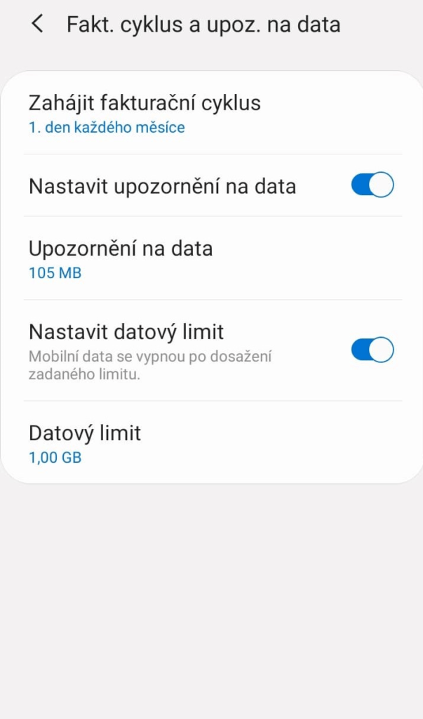 mobilní data