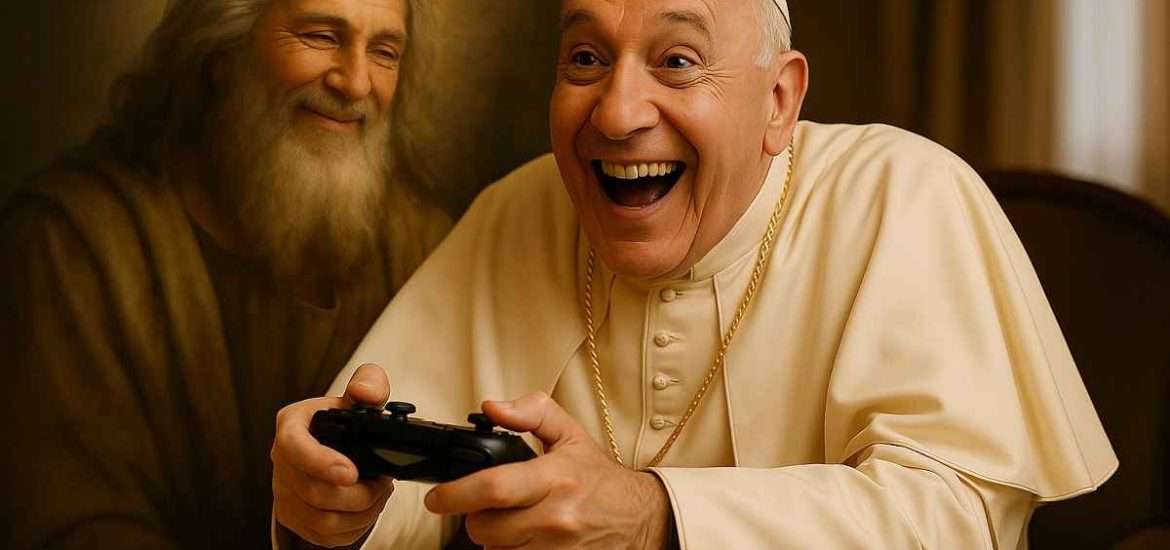 PÃ¡peÅ¾ hrÃ¡ hry. HrÃ¡ ich aj Boh? Doom asi nie...