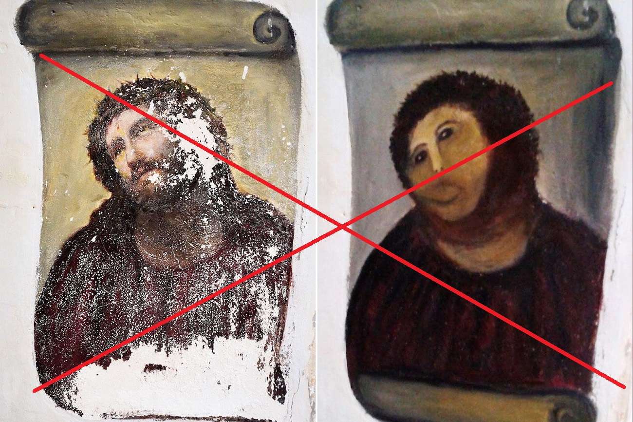 AI opravuje staré maľby. Vyzerajú ako nové, originál zostáva nedotknutý