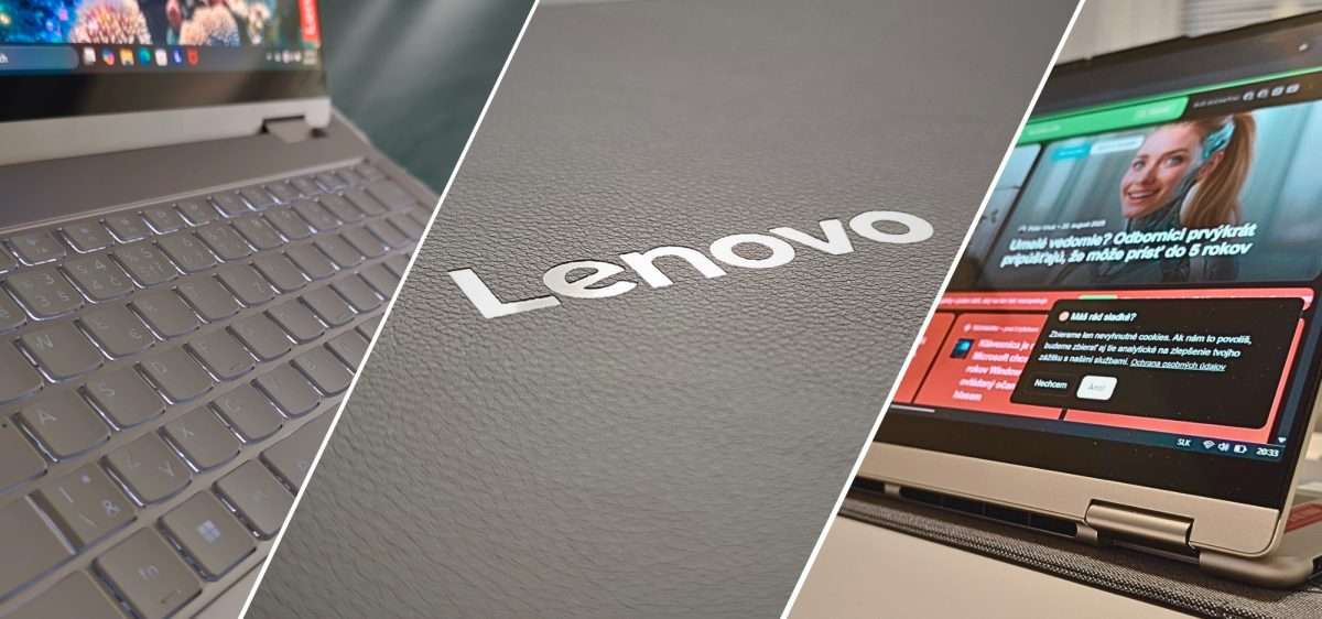 RECENZIA: Toto sa vám bude páčiť. Lenovo Yoga 7 pokrytý vegánskou kožou s procákom Intel Core Ultra