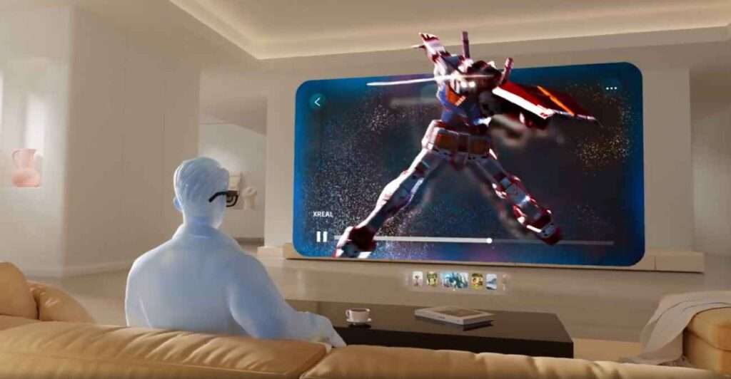 AR okuliare XREAL 1S na CES 2026.