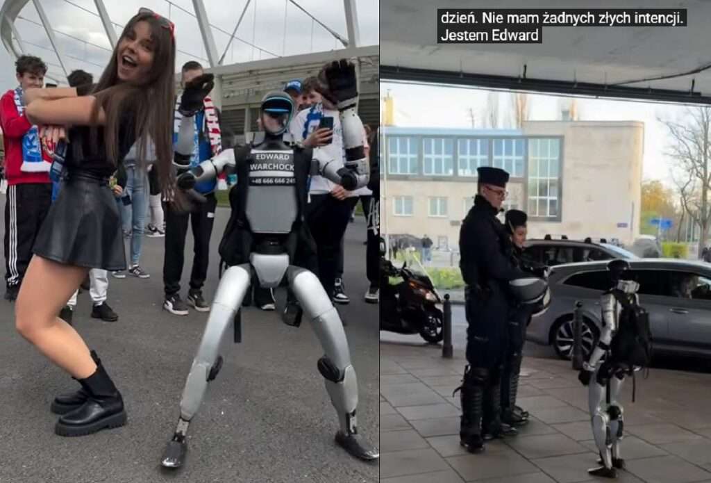 VIDEO: Humanoidný robot Edward naháňal diviaky po Varšave. Stojí menej než lepšie auto