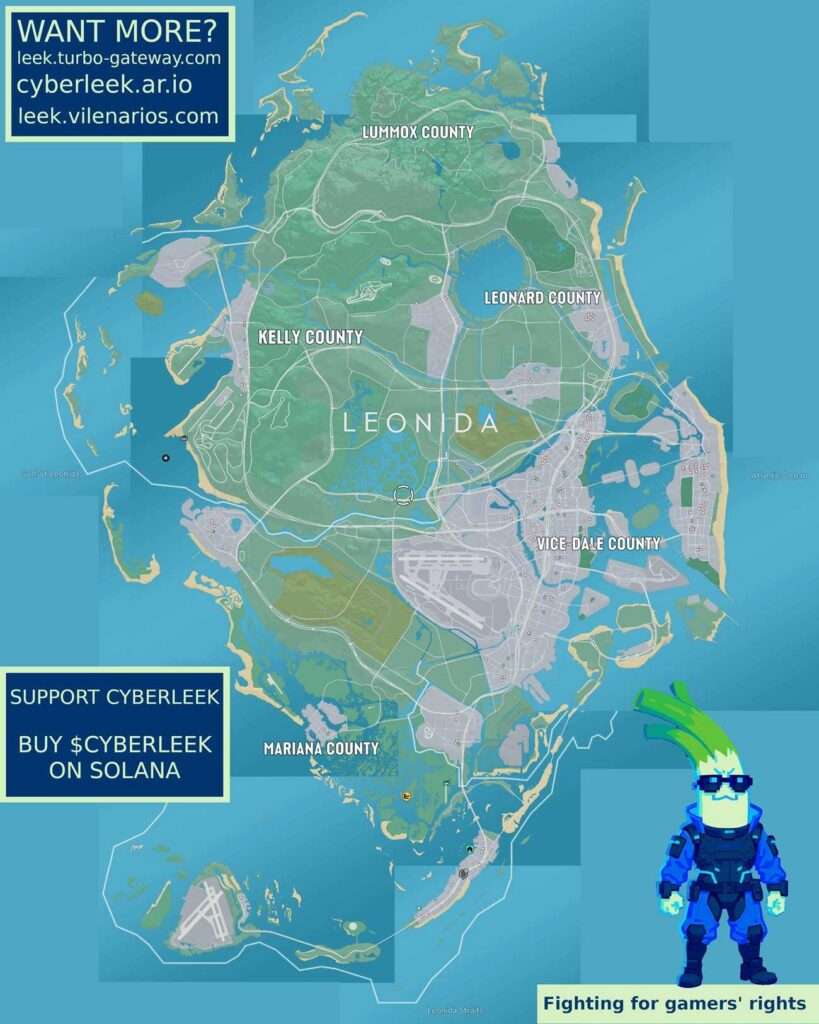 Mapa GTA VI.