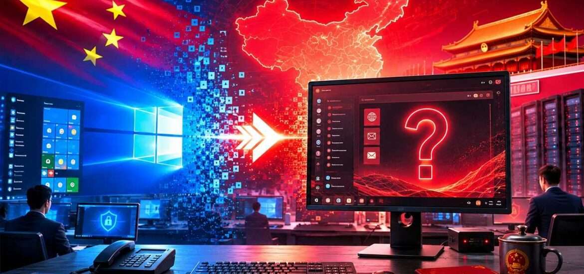 Čína opúšťa Windows 10.