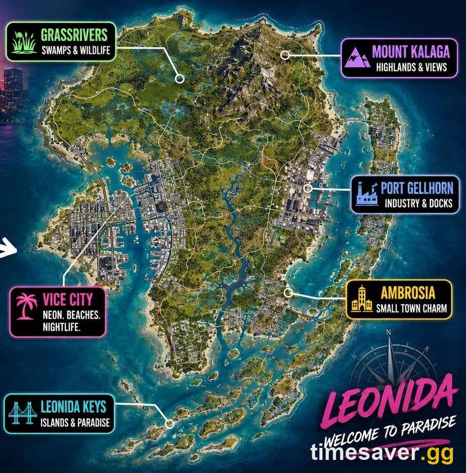 Mapa GTA VI bude obrovská, 3x prekoná RDR 2